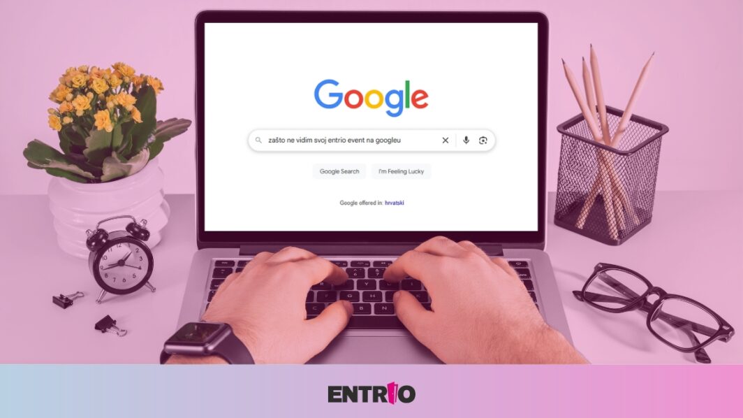 Naslovna fotografija koja prikazuje upit organizatora zašto event nije vidljiv na Googleu