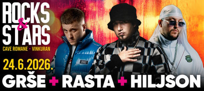HILJSON + GRŠE + RASTA - ROCKS AND STARS @CAVE ROMANE