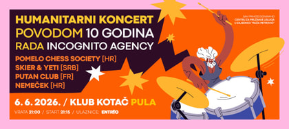 Humanitarni gig: Pomelo Chess Society, Nemeček, Skier&Yeti, Putan Club