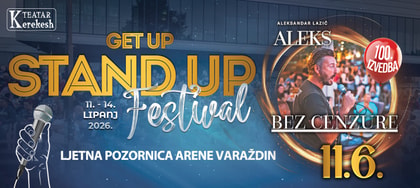 BEZ CENZURE - Aleksandar Lazić @ GET UP STAND UP FESTIVAL (Varaždin)