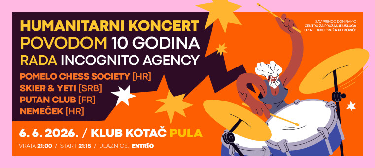 Humanitarni gig: Pomelo Chess Society, Nemeček, Skier&Yeti, Putan Club
