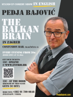Stand-Up in English: THE BALKAN BRAIN in Zagreb