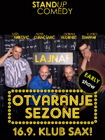 OTVARANJE SEZONE by LAJNAP - EARLY SHOW - stand-up comedy