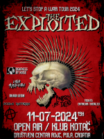 THE EXPLOITED - LET’S STOP A WAR TOUR 2024