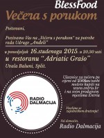 Radio Dalmacija Blessfood Večera s porukom