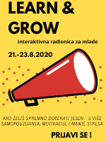 LEARN & GROW- vikend radionica za mlade od 17 do 25 godina 