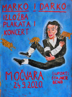 Marko i Darko - izložba plakata + koncert u Močvari