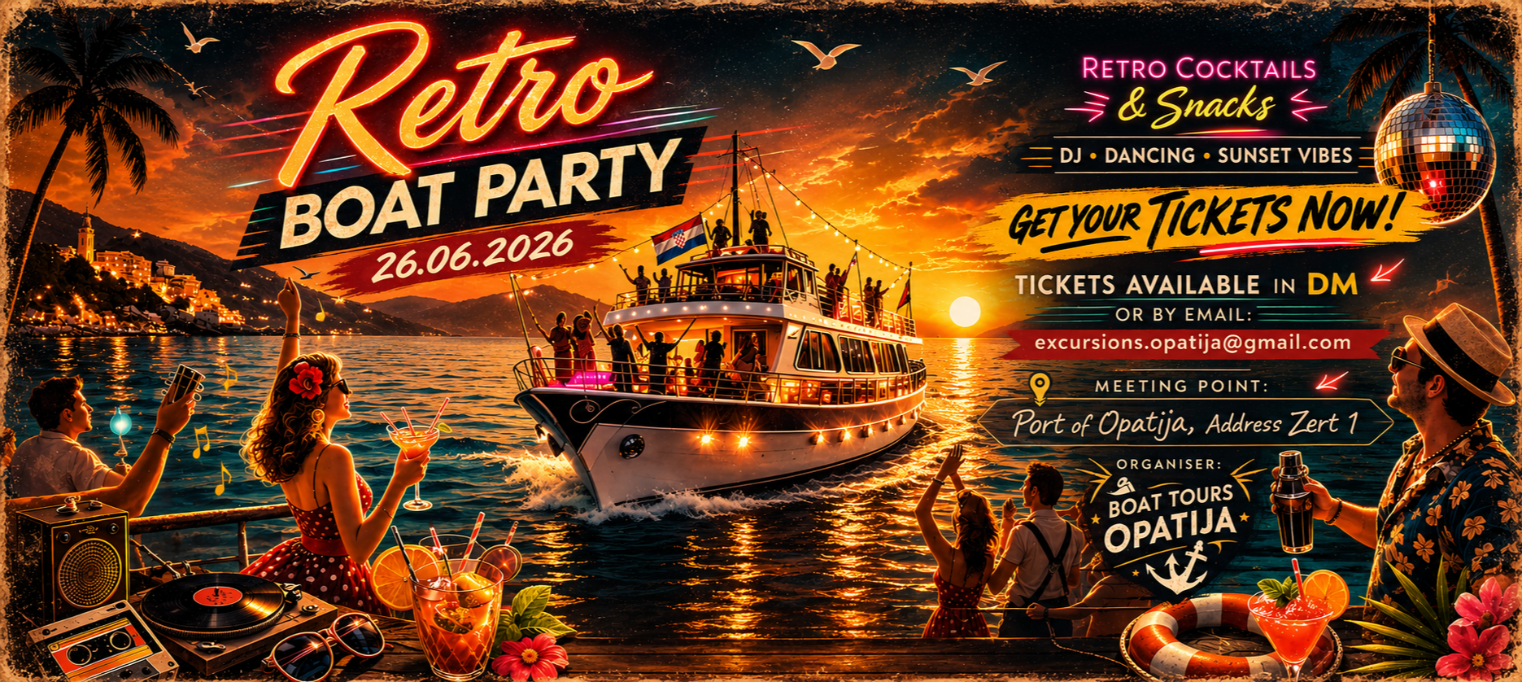 Retro boat party