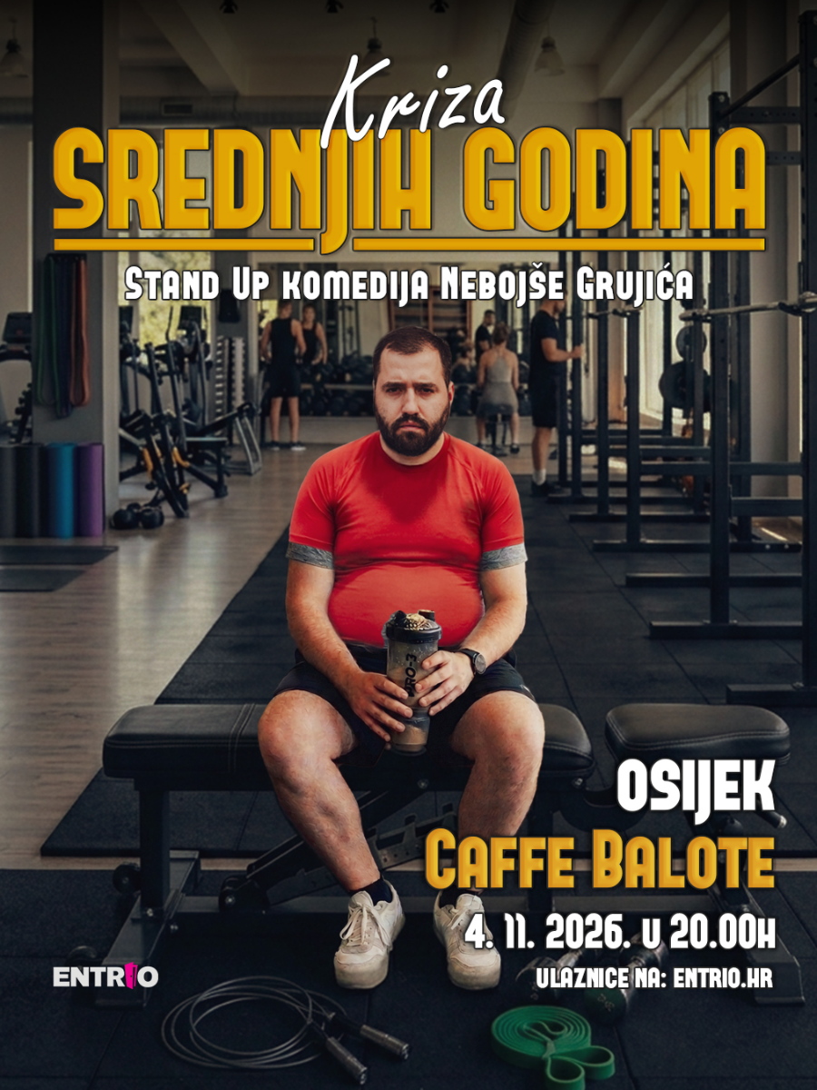 Osijek: "Kriza srednjih godina" stand-up II Nebojša Grujić