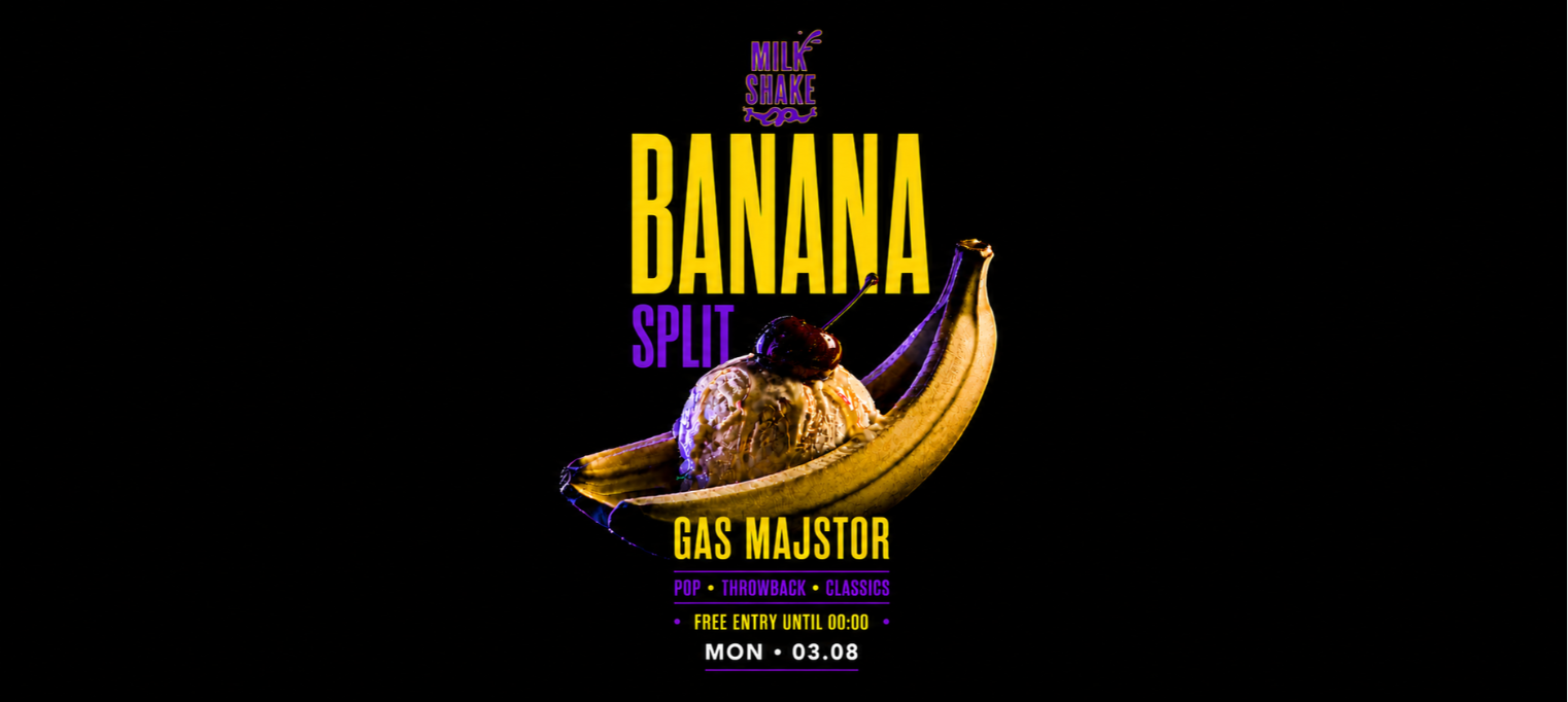 BANANA SPLIT | MILKSHAKE @ OUT BUNKER ILICA 16