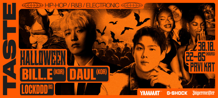 Taste Presents: HALLOWEEN @ PRVI KAT - HIP-HOP / R&B / ELECTRONIC