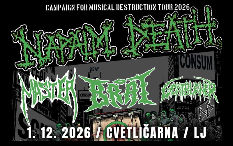 NAPALM DEATH - The Campaign for Musical Destruction 2026 tour