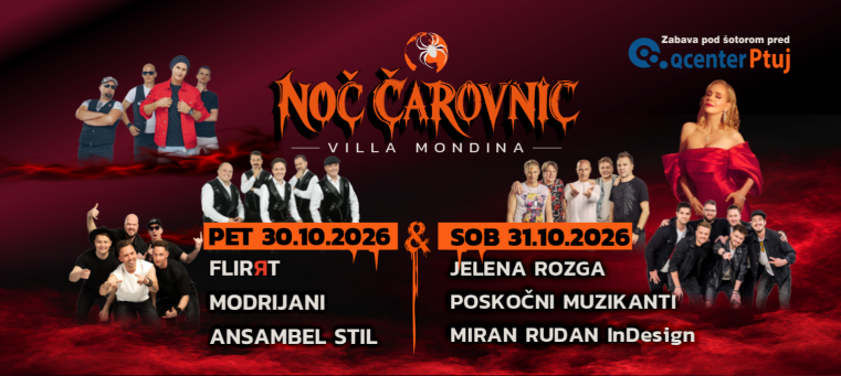 VILLA MONDINA NOČ ČAROVNIC - PTUJ 2026