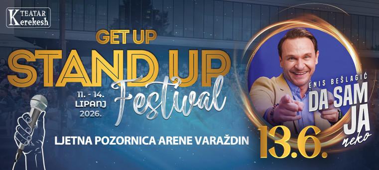 DA SAM JA NEKO - Enis Bešlagić @ GET UP STAND UP FESTIVAL (Varaždin)