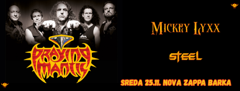 Praying Mantis – Time Tells No Lies Tour | 25.11. | Nova Zappa Barka
