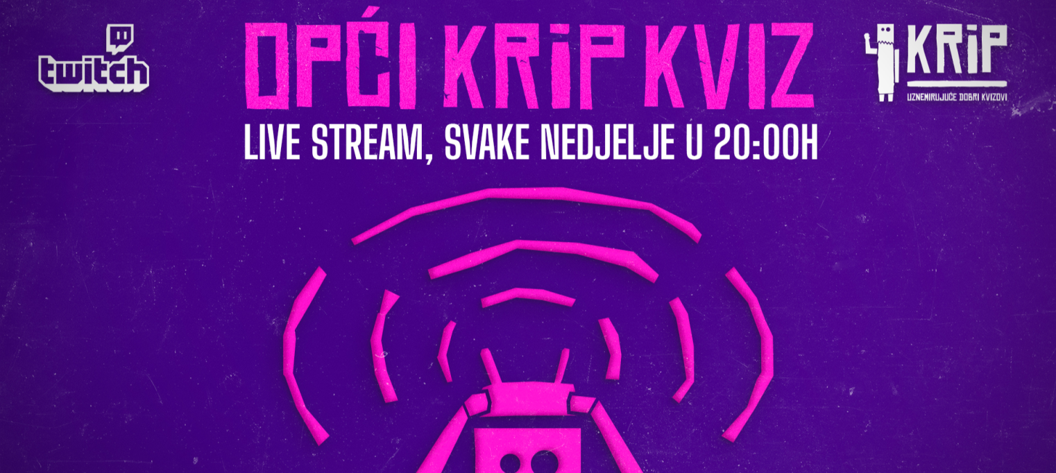 Live stream KRiP: kviz općeg znanja #245