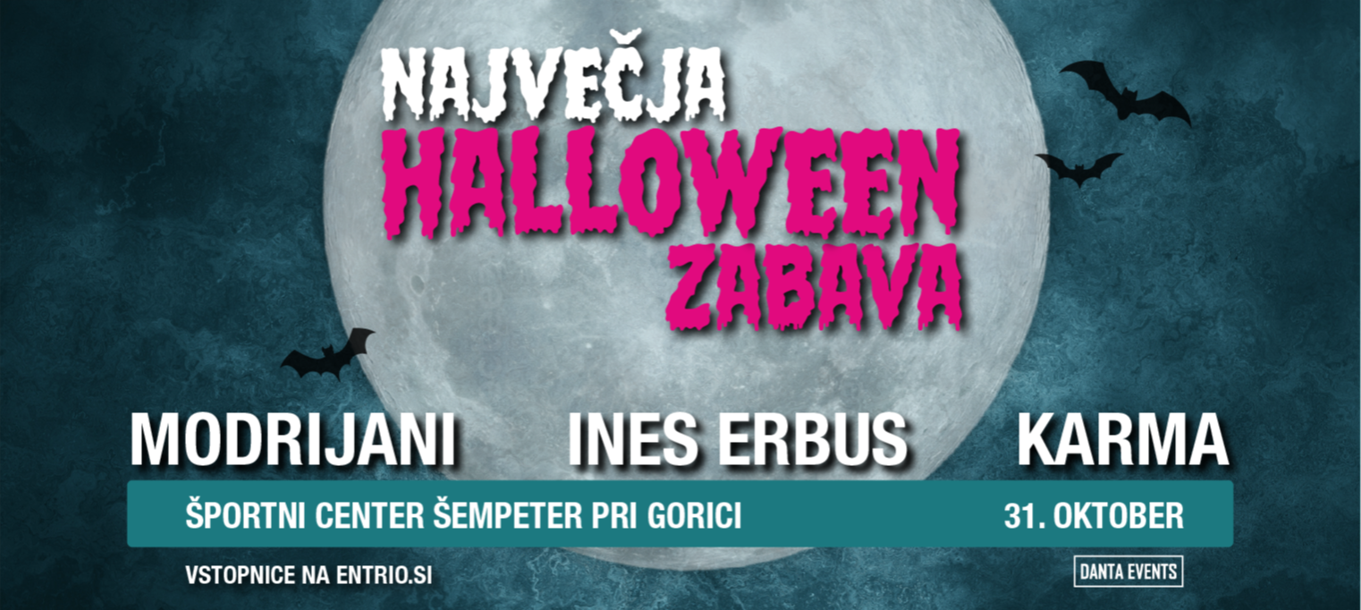Največja Halloween zabava - Modrijani, Ines Erbus, Karma