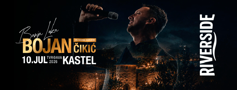 Bojan Čikić – koncert na vodi | 10.07. | Tvrđava Kastel