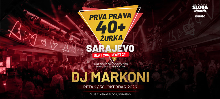 40+ Žurka  u Slogi