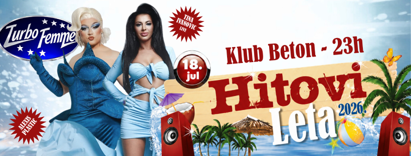 Turbo Femme – Hitovi leta 2026 | 18.07. | Klub Beton