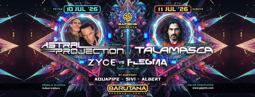 Talamasca & Astral Projection | 10-11.07. | Barutana – Beograd