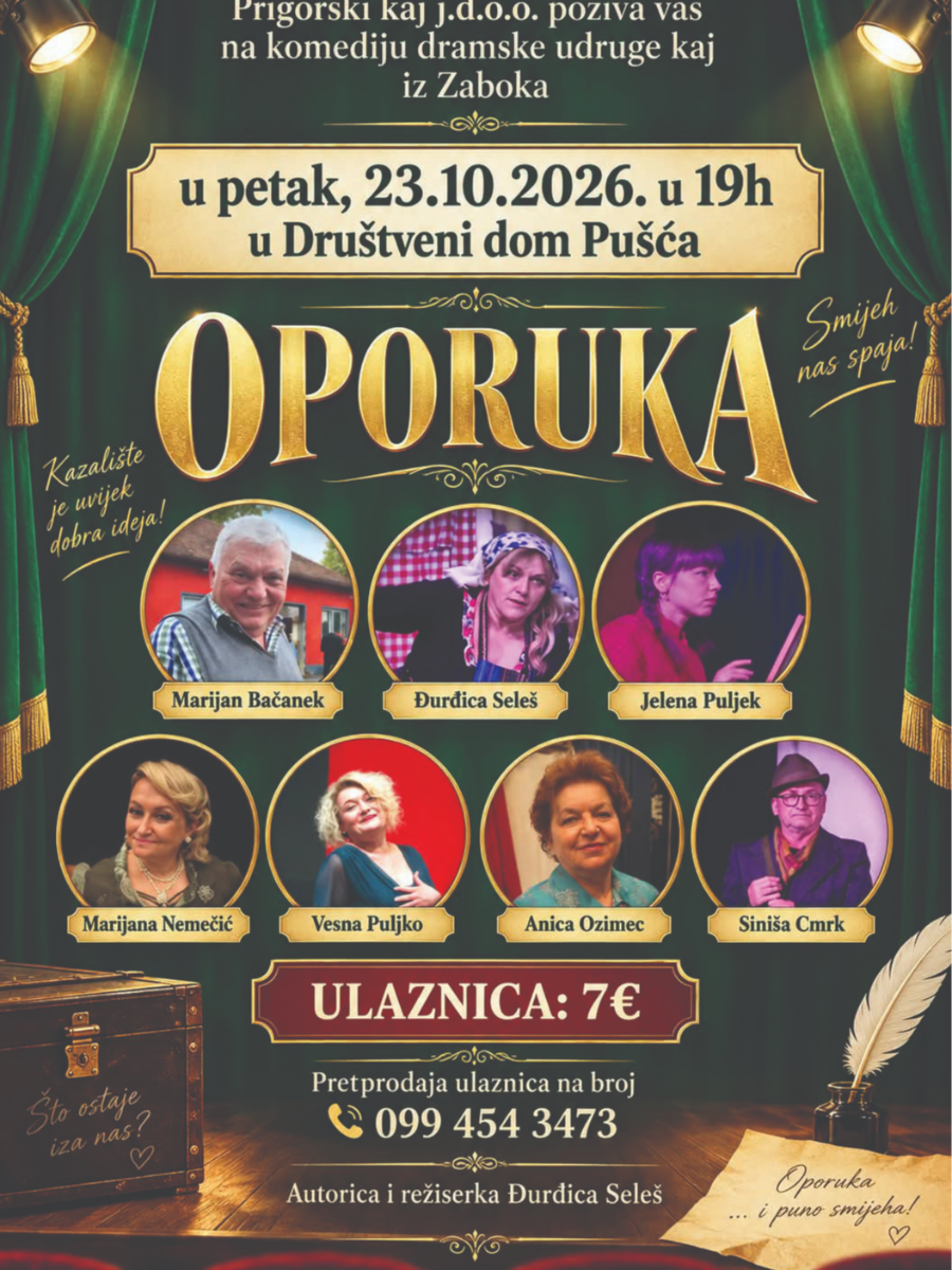 OPORUKA komedija DA Kaj iz Zaboka